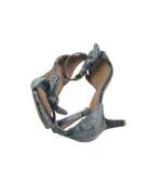 Sandale dama H&M, 39, material textil, gri - imagine 4