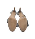 Sandale dama H&M, 39, material textil, gri - imagine 5