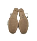 Sandale dama H&M, 40, imitatie de piele, alb - imagine 5