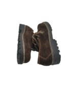 Pantofi dama Nuckstein, 39, piele intoarsa, maro - imagine 4