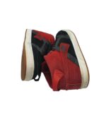 Adidasi barbati Kangaroos, 44, piele intoarsa, negru rosu - imagine 4