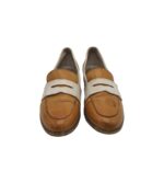 Mocasini dama Zanon&Zago, 39, piele, maro alb - imagine 3