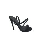 Sandale dama 38, material textil, negru