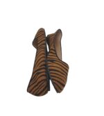 Balerini dama Primark, 36, material textil, maro negru - imagine 4