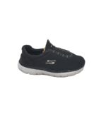 Adidasi dama Skechers, 37, material textil, negru