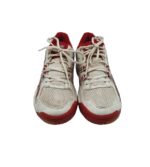 Adidasi dama Asics, 39, imitatie de piele, material textil, alb rosu - imagine 3
