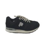 Adidasi barbati Fila, 44, imitatie de piele, material textil, negru