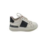 Adidasi dama 37, imitatie de piele, alb negru