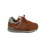 Adidasi barbati New Balance, 45, piele intoarsa, maro