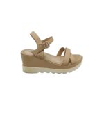 Sandale dama Print, 39, imitatie de piele, bej