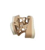 Sandale dama Print, 39, imitatie de piele, bej - imagine 4