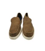 Mocasini barbati Satan, 45, piele intoarsa, maro - imagine 3