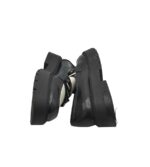Mocasini dama Bershka, 38, imitatie de piele, negru alb - imagine 4