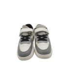 Adidasi copii  33, imitatie de piele, alb gri - imagine 3