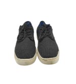 Tenisi barbati Venice, 41, imitatie de piele, material textil, negru - imagine 3