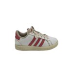Adidasi dama Adidas, 36, imitatie de piele, alb