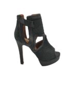 Sandale dama H&M, 38, piele, negru