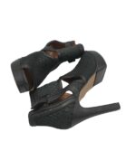 Sandale dama H&M, 38, piele, negru - imagine 4