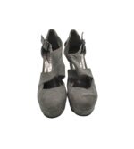 Sandale dama New Look, 38, material textil, gri - imagine 3