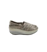 Espadrile dama 36, material textil, gri