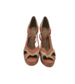 Sandale dama Topshop, 38, piele intoarsa, roz gri - imagine 3