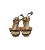 Sandale dama 38, imitatie de piele, bej - imagine 3