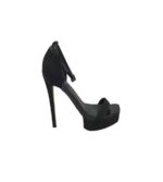 Sandale dama Asos, 38, material textil, negru
