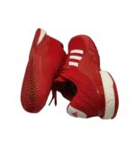 Adidasi barbati Adidas, 44, imitatie de piele, material textil, rosu (tenis) - imagine 4