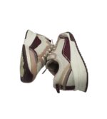 Adidasi dama Skechers, 39, imitatie de piele, material textil, alb bej - imagine 4