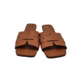 Saboti dama 37, imitatie de piele, maro - imagine 3