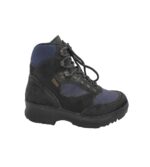Ghete dama Meindl, 38, piele intoarsa, material textil, negru albastru