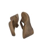 Saboti dama Inc.5, 39, imitatie de piele, maro - imagine 4