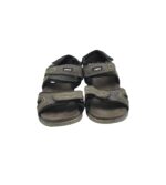 Sandale copii 36, imitatie de piele, material textil, gri - imagine 3