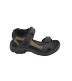 Sandale barbati Ecco, 42, material textil, piele, negru
