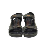 Sandale barbati Ecco, 42, material textil, piele, negru - imagine 3