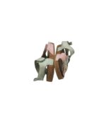 Sandale copii H&M, 20, material textil, roz verde - imagine 4