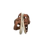 Sandale copii Kmins, 27, piele, maro - imagine 4
