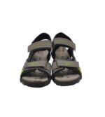 Sandale barbati Superfit, 42, imitatie de piele, material textil, gri - imagine 3