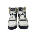 Adidasi barbati Troop Delta High, imitatie de piele, alb albastru - imagine 3