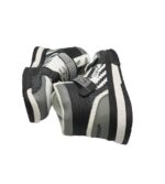 Adidasi barbati Troop Cobra High, imitatie de piele, alb gri - imagine 4