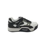 Adidasi barbati Troop Delta Low, imitatie de piele, alb negru