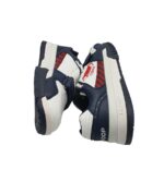 Adidasi barbati Troop Cobra Low, imitatie de piele, alb albastru - imagine 4