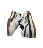 Adidasi barbati Troop Cobra Low, imitatie de piele, alb negru - imagine 2