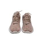 Adidasi dama Nike, 39, material textil, bej - imagine 3
