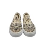 Espadrile barbati Vans, 42, material textil, crem negru - imagine 3