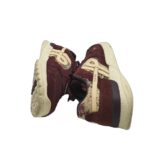 Adidasi dama  Öus Phibo, 39, piele intoarsa, material textil, maro - imagine 4