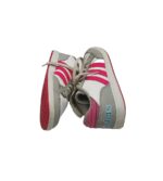 Adidasi copii Adidas, 35, imitatie de piele, alb gri - imagine 4