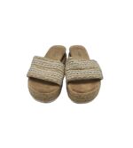 Saboti dama Jomix, 37, imitatie de piele, material textil, crem gri - imagine 3