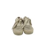Tenisi copii Vans, 30, piele intoarsa, material textil, alb  gri - imagine 3
