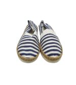 Espadrile dama 39, material textil, alb albastru - imagine 3